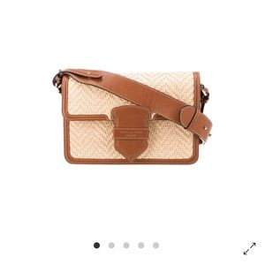 Aspinal of London Crossbody Raffia Bag